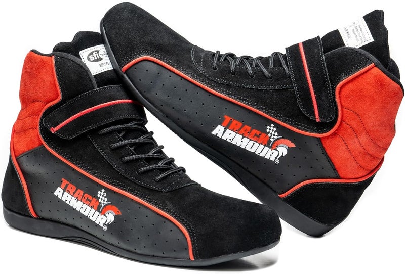 TRACK ARMOUR ] SFI 3.3/5 Auto Racing Shoes Black - Image 3
